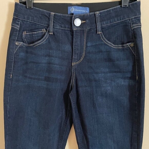 Democracy Ab Solutions Itty Bitty Boot Indigo Denim Jeans - Picture 5 of 7